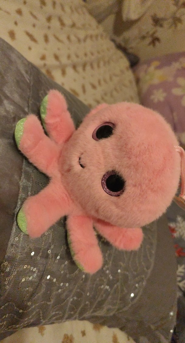 Pembe Peluş Ahtapot Oyuncak - Görsel 2