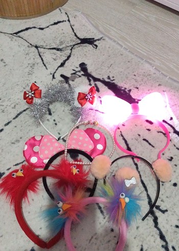 Renkli Desenli Çocuk Saç ışıklı bir tanesi taçlar - Görsel 2