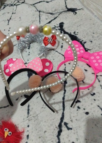 Renkli Desenli Çocuk Saç ışıklı bir tanesi taçlar - Görsel 4