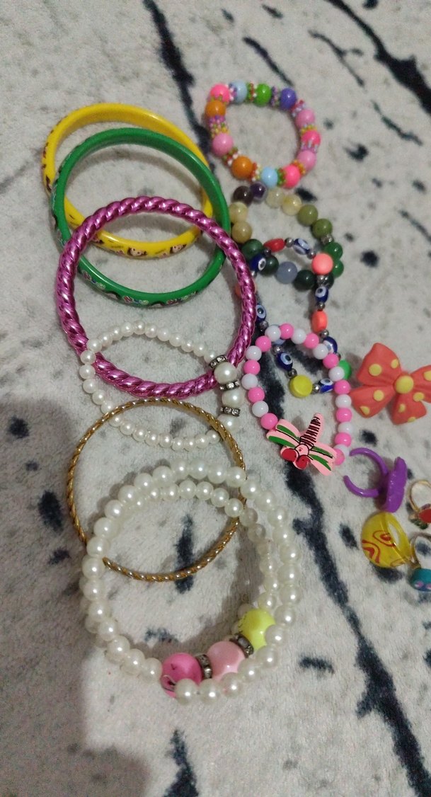 Renkli Boncuklu Bohem Çocuk bileklik Aksesuarları - Görsel 2