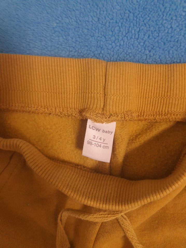 Sarı Rahat Kesim Erkek Çocuk Eşofman Altı - Görsel 4