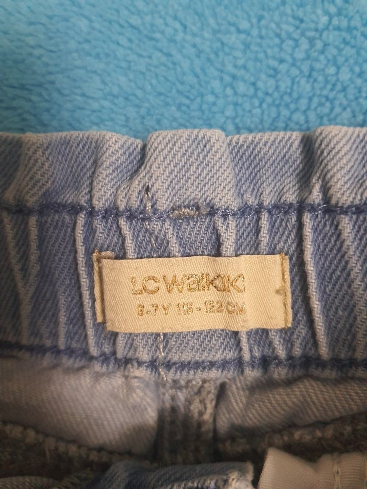 Pastel Mavi Denim Etek - Görsel 3