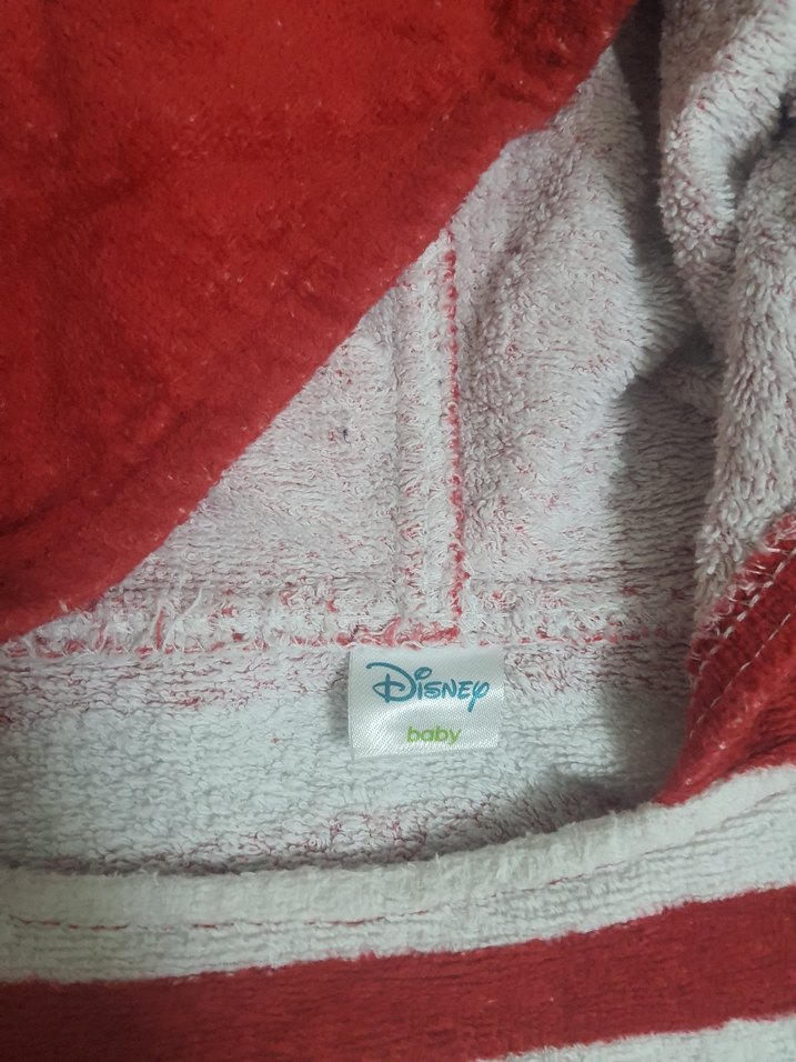 Kapüşonlu Çocuk Bornozu Mickey Desenli - Görsel 3