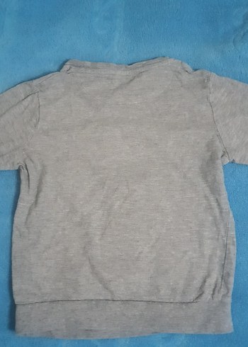 Gri Erkek Çocuk Uzun Kollu Triko Kazak - Görsel 3