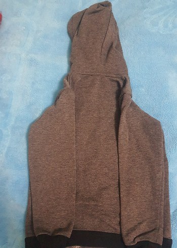 Erkek Çocuk Gri Baskılı Sweatshirt - Görsel 2