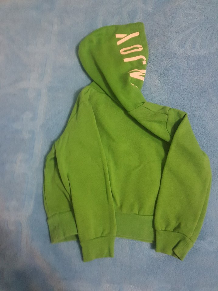 Kapüşonlu Yeşil Erkek Çocuk Sweatshirt - Görsel 3