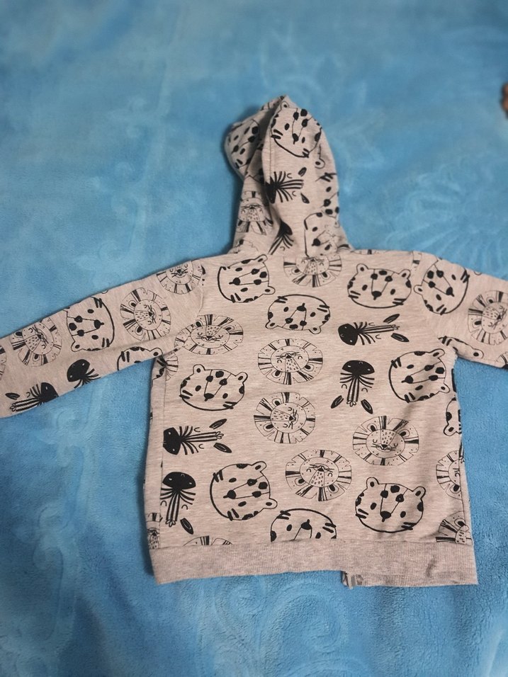 Erkek Çocuk Kapüşonlu Fermuarlı Sweatshirt - Görsel 2