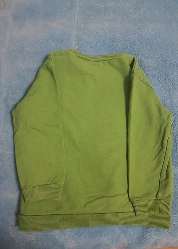 Erkek Çocuk Yeşil Baskılı Sweatshirt - Görsel 2