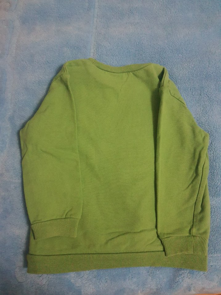 Erkek Çocuk Yeşil Baskılı Sweatshirt - Görsel 2