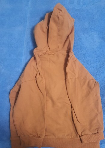 Kapüşonlu Erkek Çocuk Kahverengi Sweatshirt - Görsel 3