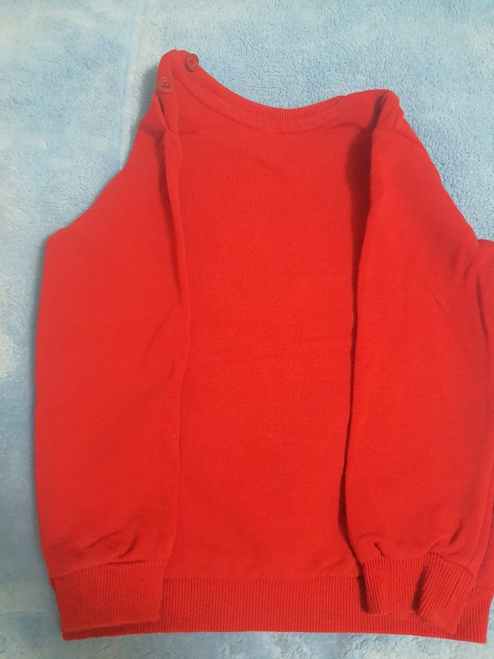 Erkek Çocuk Kırmızı Baskılı Sweatshirt - Görsel 3