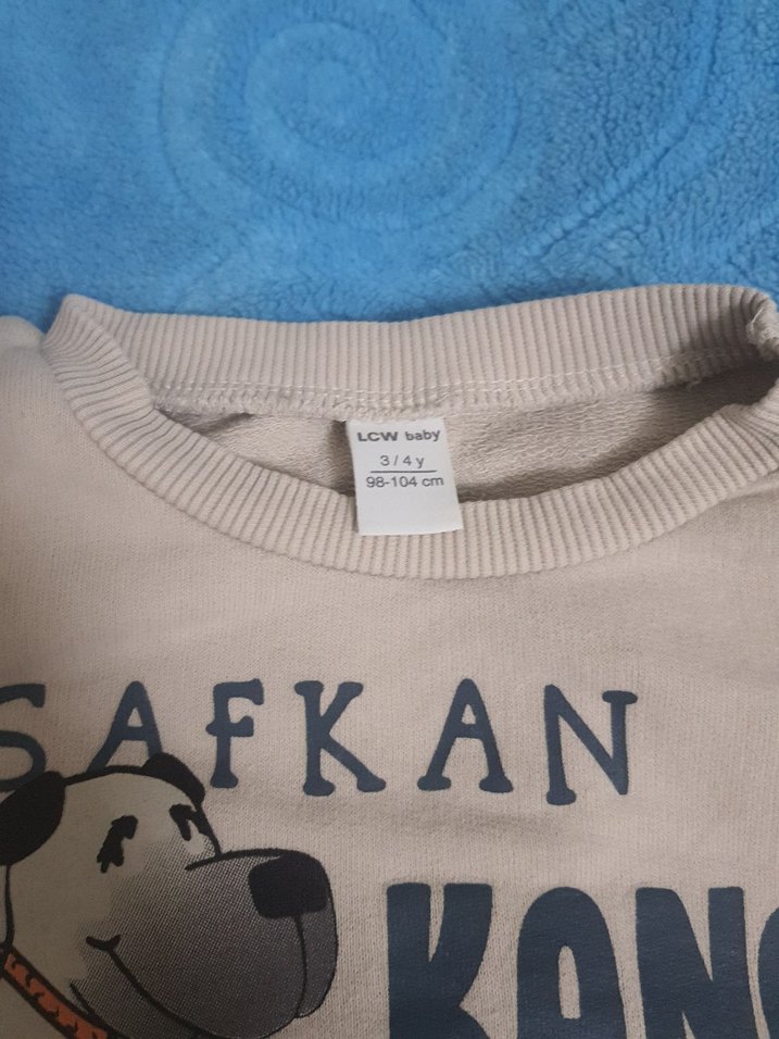 Erkek Çocuk Camel Renkli Baskılı Sweatshirt - Görsel 2