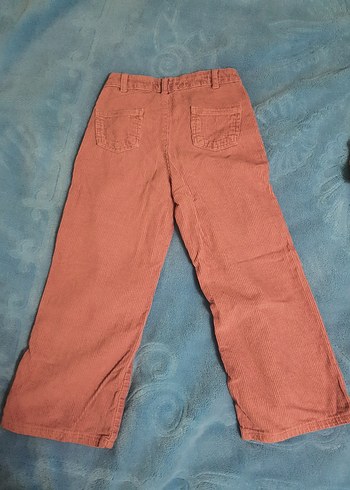 Kız Çocuk Bol Kesim Kahverengi Denim Pantolon - Görsel 2