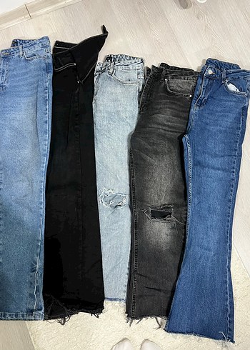 Kadın Mavi Midi Boy Regular Fit Denim Jean