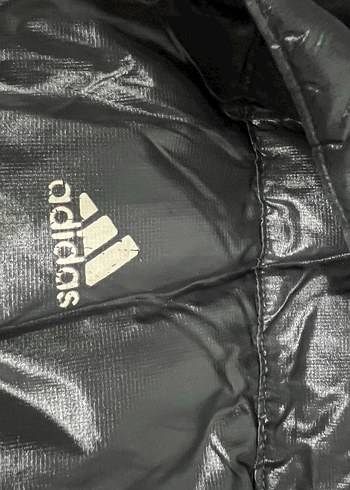 38 Beden siyah Renk Adidas mont Siyah Fermuarlı Kadın Kışlık Mont