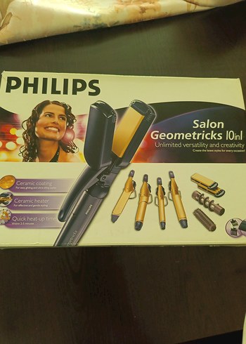 Philips Salon Geometricks 10'lu Saç Şekillendirici Seti