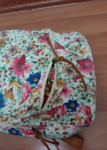 Çiçek Desenli mavi marka Sırt Çantası - Görsel 6