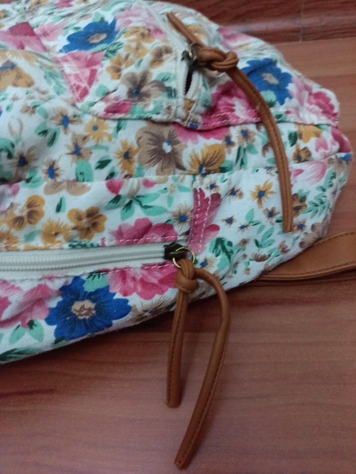 Çiçek Desenli mavi marka Sırt Çantası - Görsel 5