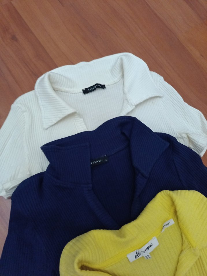 Polo Yaka Kısa Kollu Mini Tişört - Görsel 3