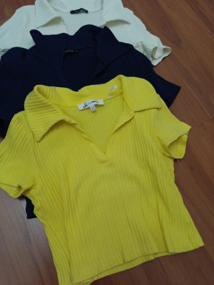 Polo Yaka Kısa Kollu Mini Tişört - Görsel 2