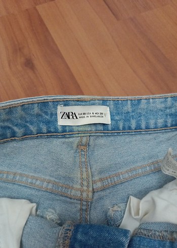 Zara  Mini Kot Şort - Görsel 2