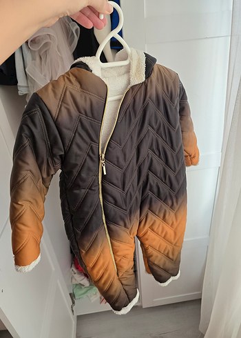 Kahverengi Kürklü Bebek Kar Tulumu 3_6 aydır - Görsel 4