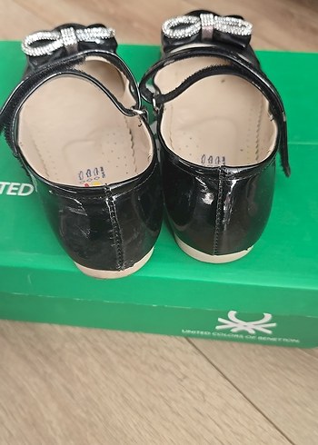 Kız Çocuk Siyah Rugan Fiyonk Detaylı Babet - Görsel 3