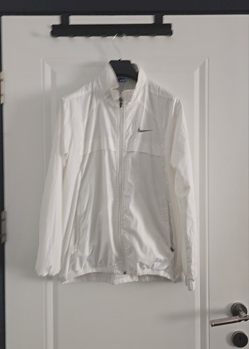 Bayan Beyaz Rahat Kesim Fermuarlı Yağmurluk - Görsel 3