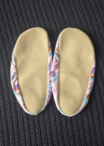 Kız Çocuk Pembe Desenli Sıcak Terlik deniz - Görsel 3