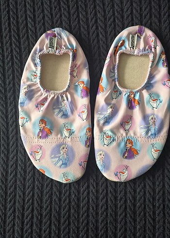 Kız Çocuk Pembe Desenli Sıcak Terlik deniz - Görsel 2