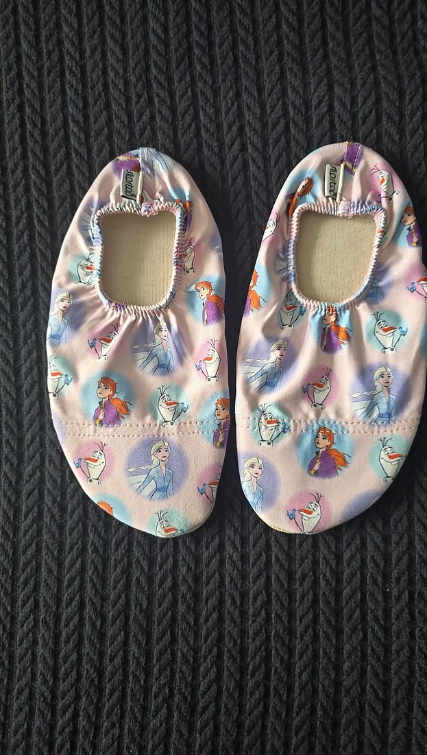 Kız Çocuk Pembe Desenli Sıcak Terlik deniz - Görsel 2