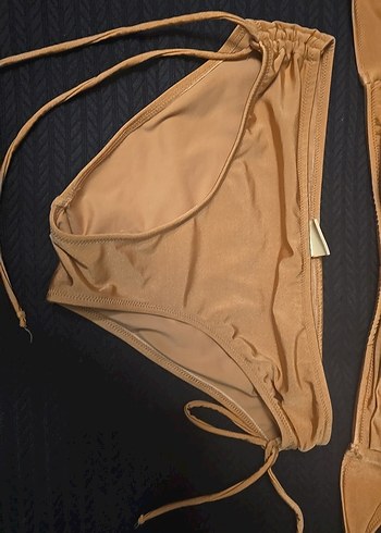 Kadın  Mini Bikini Takımı pudra rengi - Görsel 5