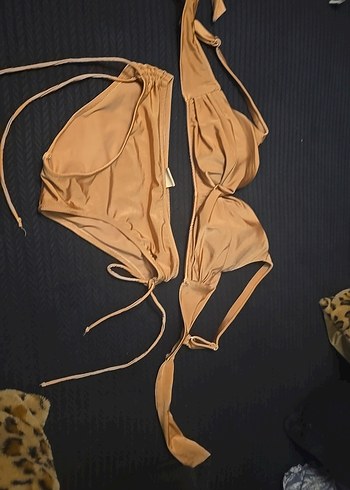 Kadın  Mini Bikini Takımı pudra rengi - Görsel 2