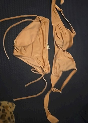 Kadın  Mini Bikini Takımı pudra rengi - Görsel 3