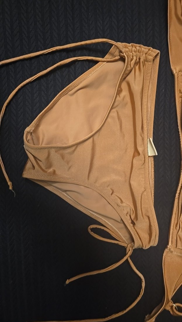 Kadın  Mini Bikini Takımı pudra rengi - Görsel 5