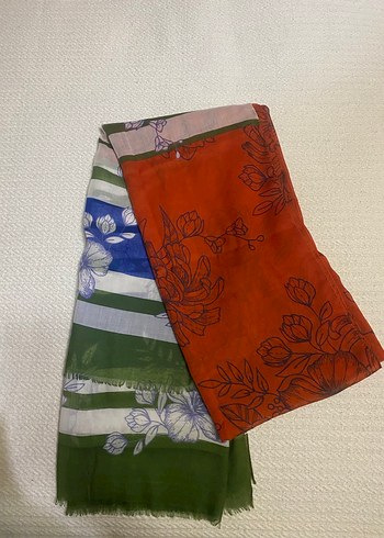 Çiçek Desenli Çok Renkli Bohem Kadın Şal - Görsel 2