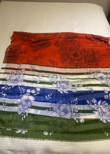 Çiçek Desenli Çok Renkli Bohem Kadın Şal - Görsel 3