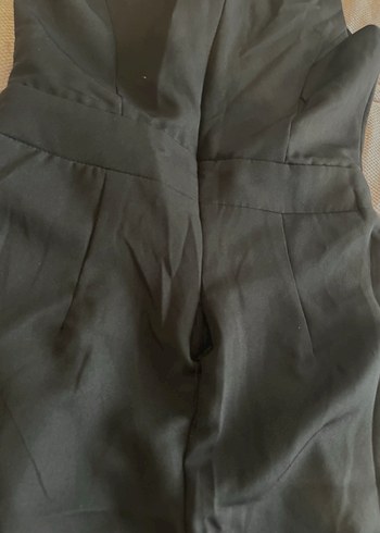 Kadın Siyah Uzun Kollu Goth Tulum - Görsel 5