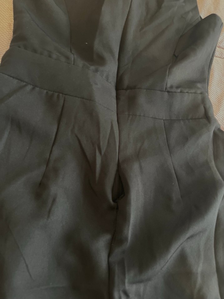 Kadın Siyah Uzun Kollu Goth Tulum - Görsel 5