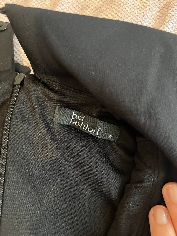 Kadın Siyah Uzun Kollu Goth Tulum - Görsel 3