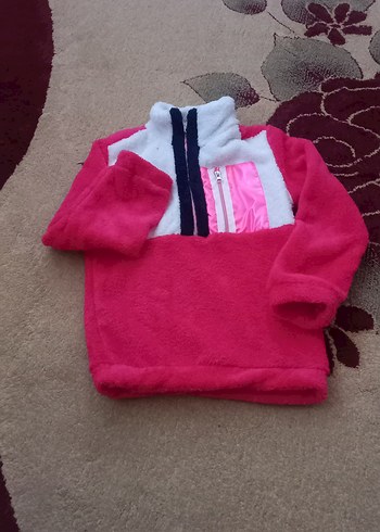 Kız Çocuk Renkli Fermuarlı sweatshirt - Görsel 6