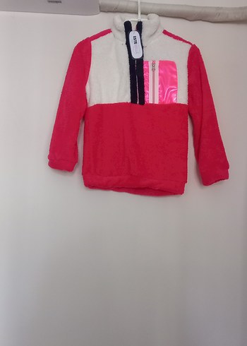 Kız Çocuk Renkli Fermuarlı sweatshirt - Görsel 2