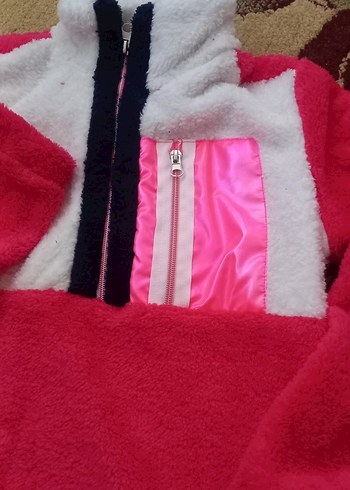 Kız Çocuk Renkli Fermuarlı sweatshirt - Görsel 5