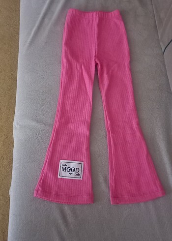 Pembe Örgü Kız Tayt - Görsel 2