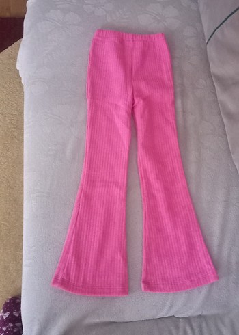 Pembe Örgü Kız Tayt - Görsel 4