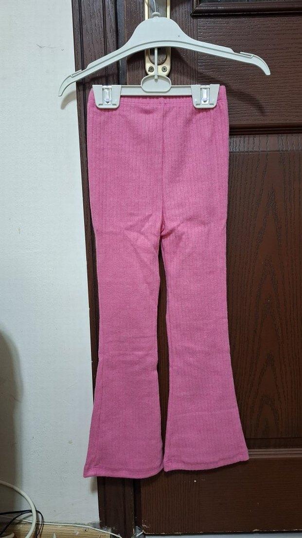 Pembe Örgü Kız Tayt - Görsel 5