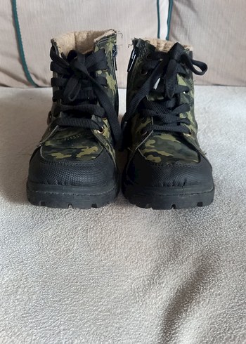 Kamuflaj Desenli Kürklü Çocuk Botu - Görsel 2