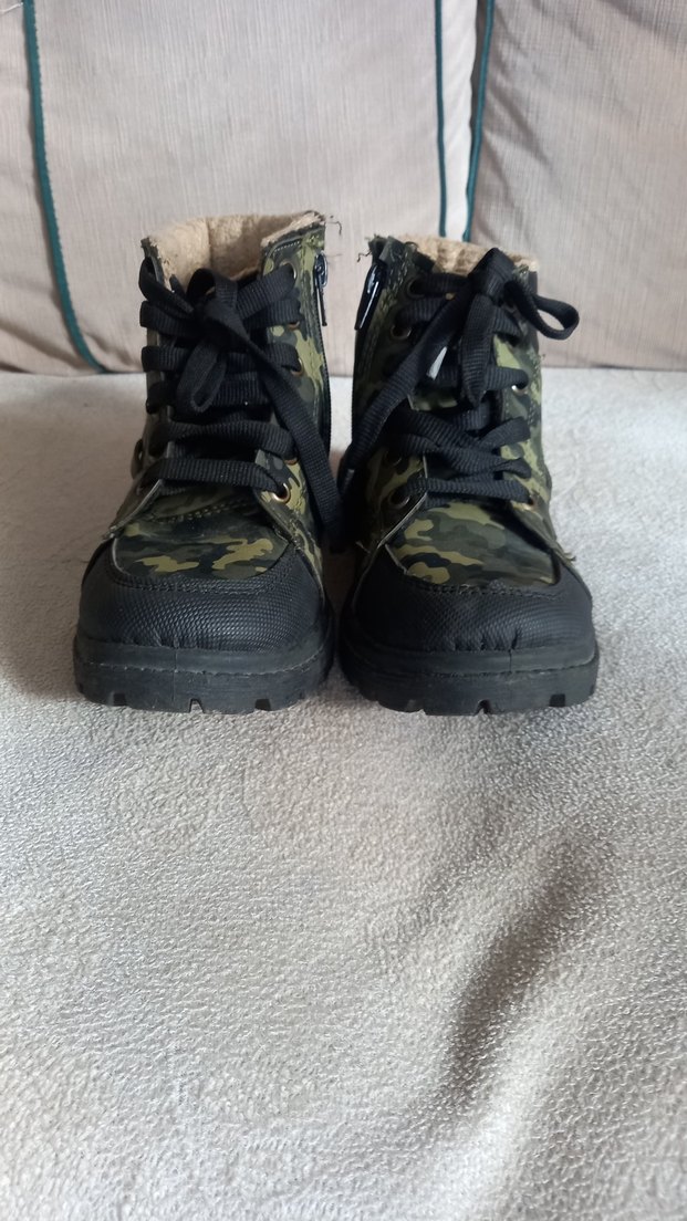 Kamuflaj Desenli Kürklü Çocuk Botu - Görsel 2