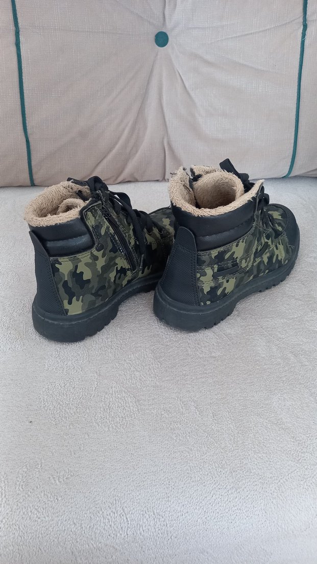 Kamuflaj Desenli Kürklü Çocuk Botu - Görsel 5