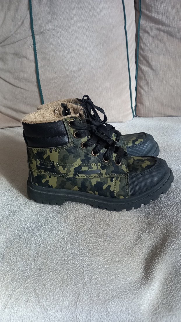 Kamuflaj Desenli Kürklü Çocuk Botu - Görsel 3